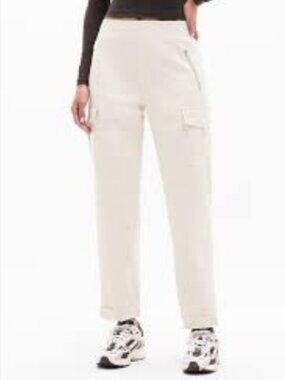 Athleta Endless High Rise Cargo Pants Size 14 in Abalone Casual Stretch Pull-On